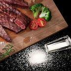 Salt and Pepper Shaker Set Spice Dispenser Refillable Design Cut Crystal Seasoning Shaker Kitchen Decor for Cooking Table,RV,Dinner Party,Camping BBQ (T-03)