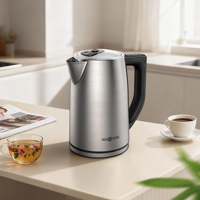 Electric Kettle Temperature Control, 1.7L Tea Kettle Electric with 6 Temperature Settings, 1500W Cordless Hot Water Boiler Heater, Strix Thermostat, Touch Control, Auto-Shutoff, Boil-Dry Protection