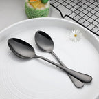 VANDBAO Black Flatware Cutlery Silverware Set 20 Pieces, Stainless Steel Colorful Utensils, Tableware Set Service for 4, Include Knife/Fork/Spoon, Reusable, Mirror Polished, Dishwasher Safe