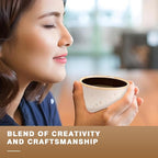 Ceramic Espresso Cups Set of 4, Double Walled Espresso Coffee Mugs for Nespresso Cups, Special glazed Demitasse Cups Expresso Coffee Cup for Espresso Machine (Speckled Off-White)