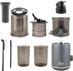 Shine Multi-Batch Compact Cold Press Juicer SMB-1, Hands-Free, Hopper Continuous Feed, Portable