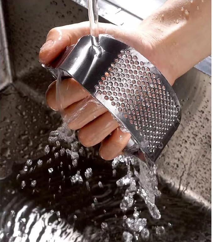 Garlic press kitchen tool garlic peeler professional ginger crusher ergonomic labor-saving crusher garlic press rocker stainless steel