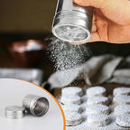 Flour Sifter, 3 in 1 Stainless Steel Sifter for Baking, 3 Cup Double Layer Fine Mesh Sifter, Powdered Sugar Shaker Duster Set for Baking Cakes, Pastries, Pies, Cupcakes and Desserts