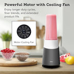 Tribest PB-420GY-A Personal Blender II, Mason Jar Ready Family Pack Blender, Gray