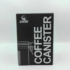 Coffee Canister - Large, Stainless Steel Airtight Coffee Containers with Transparent Window,Date Tracker, CO2-Release Valve and Measuring Scoop for Freshness of Storage Coffee (Red)