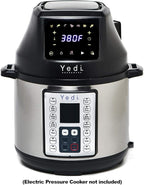 Yedi Capital Air Fryer Lid and Dehydrator, 7 Presets, DIY Function, and Delay Start Function