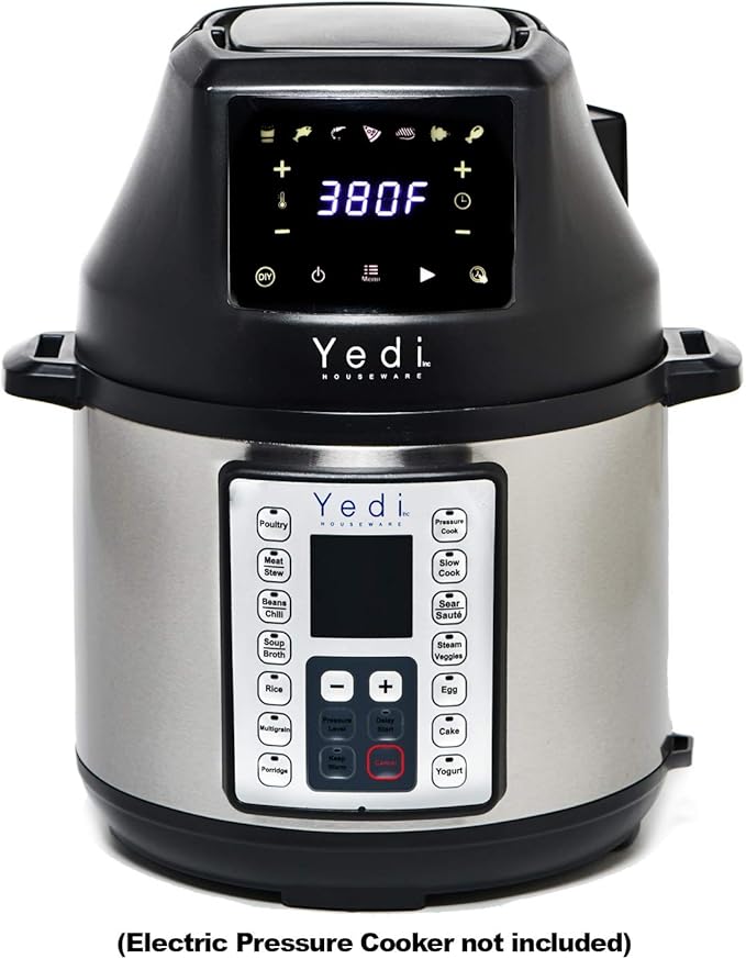 Yedi Capital Air Fryer Lid and Dehydrator, 7 Presets, DIY Function, and Delay Start Function