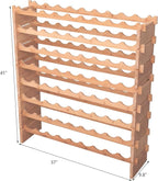 72 Bottle Stackable Storage Modular Wine Rack Cabinet Bamboo freestanding Floor Wine Holder Display Shelves