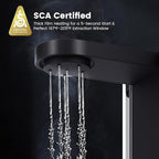 Kismile Premium 8-Cup Coffee Maker with Hot & ice brew, Removable Water Tank Coffee Machine, Drip Coffee Maker,Rapid Heating System for seconds Brewing,Red