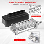 Meat Tenderizer Attachment for Kitchenaid, Updated Stainless Steel Gear Meat Tenderizer Machine, Compatible with All KitchenAid and Cuisinart Home Stand Mixers, for Tenderizing Beef/Pork/Lamb/Venison
