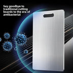 Titanium Cutting Board, New Upgrade Pure Titanium Cutting Boards for Kitchen,Food Grade 316 Stainless Steel Cutting Board，Double sided Dishwasher Safe 18.1 * 11.8inch