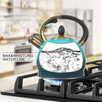 3Quart Whistling Tea Kettle Classic Teapot Stainless Steel Teakettle with Cool Grip for Stovetop