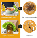 5 Pack Silicone Trivets for Hot Pots and Pans, 9 * 12Inch SiliconeTrivet for HotDishes, Colorful Heat Resistant Silicone Mat, Non-Slip Hot Pads Pot Holders for Kitchen Counter Hot Plate Mat