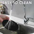 4 Pack Silicone Trivets for Hot Pots and Pans, Black Hot Pads Pot Holders, Non-Slip & Heat Resistant Silicone Mats for Kitchen Counter, Soft Durable Drying Mat, Jar Opener and Coasters, Black