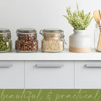 Galashield Glass Jars with Lids Food Storage Airtight Leak Proof Canisters Kitchen [17 oz] Clear