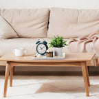 Rtteri Set of 4 Large Serving Platter Set 15/14/13/12 Inch Heavy Plastic Serving Trays Unbreakable Rectangular Platter Reusable Wood Grain Tray for Buffet Wedding Christmas Party(White and Gold)