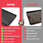 DcYourHome Cast Iron Griddle for Camp Chef Explorer 2/3-Burner,Single Burner,3X,2X Stove,Reversible Griddle Pan for All Camp Chef 14" x 16" & Most Cooking Charcoal/Gas/Propane/Electric Grill