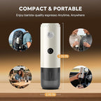 Portable Espresso Machine, Travel Coffee Maker for Camping, Car Coffee Maker Self-Heating with USB-C, 2 in 1 With Ground Coffee & NS Capsule for RV, Hiking, Office,Christmas Gifts for Men(White)