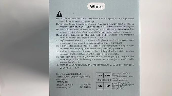 MR.SIGA 8 Piece Airtight Food Storage Container Set, BPA Free Kitchen Pantry Organization Canisters, One-handed Airtight Plastic Containers with Lids for Cereal, Spaghettie, Pasta,White