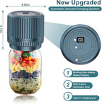 M12 Auto Stop Electric Mason Jar Vacuum Sealer - 2025 Upgrade Smart Jar Vacuum Sealer for Mason Jars with Wide and Regular Mouth Canning Jar Lids Portable Mason Jar Sealer Machine Kit