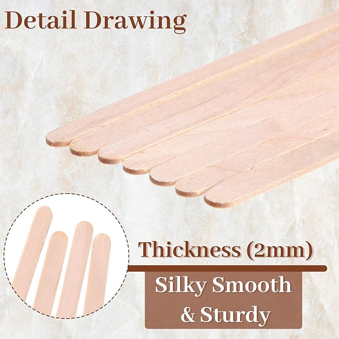 2000 Pcs Individually Wrapped Wooden Coffee Stirrers, Disposable Coffee Stir Sticks Round End Sticks Bulk Wood Stirrers for Cocktail Hot Drinks Restaurant Bar Home Office