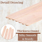 2000 Pcs Individually Wrapped Wooden Coffee Stirrers, Disposable Coffee Stir Sticks Round End Sticks Bulk Wood Stirrers for Cocktail Hot Drinks Restaurant Bar Home Office