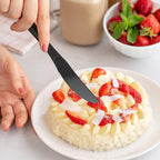 360 Count Extra Heavy Duty Black Plastic Knives Disposable, BPA-Free, Heat Resistant, Solid and Durable Disposable Knives Bulk, Premium Plastic Knives heavy duty for Party Supply