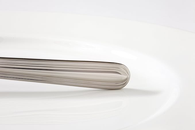 Fortessa Metropolitan 18/10 Stainless Steel Flatware Solid Handle Butter Knife, Set of 12