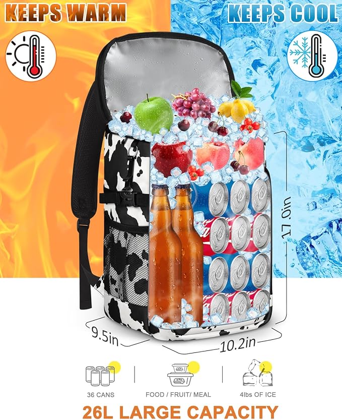 Capolo 36/45 Cans Cooler Backpack Insulated Waterproof for Women Men Lunch Backpack Coolers Leak Proof Soft Cooler Bags