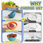 Wheat Straw Bowls, 26 OZ Cereal Bowls Set of 6, Unbreakable Salad and Soup Bowls for Kitchen, Microwave & Dishwasher Safe Bowl Set, Plastic Camping Bowl - Multi