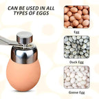 Stainless Steel Egg Toppers Cutter Egg Opener Tolls,Effortless Soft Egg Top Cutter Tool, Egg Separator Egg Slicer, Cracker, and Egg Topper Opener for Kitchen Accessories