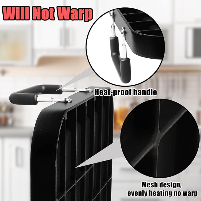 Flat Top Grill - Non-Stick Stovetop Griddle, Aluminum, Dishwasher Safe