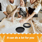 Beasea 6 Inch Tart Pan, 8pcs Small Tart Pie Pans with Removable Bottom Non Stick Mini Pie Tin Pan Loose Bottom Fluted Quiche Baking Pan for Fruit Quiche Cakes