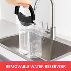 10-Cup Programmable Coffee Maker with Permanent Filter, Removable Water Reservoir Coffee Machine, Drip Coffee Maker, Delay Brew, Timer & Keep Warm, Swing Open Brew Basket, Black