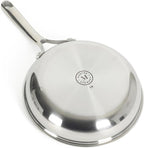 Martha Stewart Badgley Hybrid Nonstick 10 Piece TriPly Stainless Steel Pots and Pans Non-Toxic Kitchen Cookware Set - Laser Etched Non-Toxic Nonstick W/Stay Cool Handle Dishwasher and Induction Safe