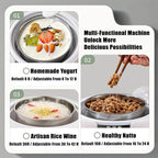 Genuine sealjoyous Yogurt Maker 1-36 hours multi-functional constant temperature yogurt machine,32-45 degrees adjustable, automatic digital LCD display 1.2 liters capacity (Standard no cup)