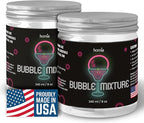 Smoking Gun Edible NON-toxic Bubble Mixture for Cocktail - (2 x 8oz), Wood Smoke Infuser and Smoker Machine Accessory - Cold Smoke for Drinks - Pack of 2 - made in USA
