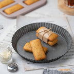 CHEFMADE Financier Cake Pan, 8-Cavity Non-Stick Muffin Pan Biscuits Cookies Bakeware for Oven Baking (Champagne Gold)