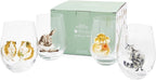 Wrendale Designs - 'Set of 4' Tumbler Glasses