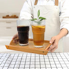 Drinking Glasses，19oz Ribbed Glassware, 4 Pack Old Fashioned Glasses,Thickened glass for iced coffees, smoothies, cocktails and juices, perfect for families and parties (4)