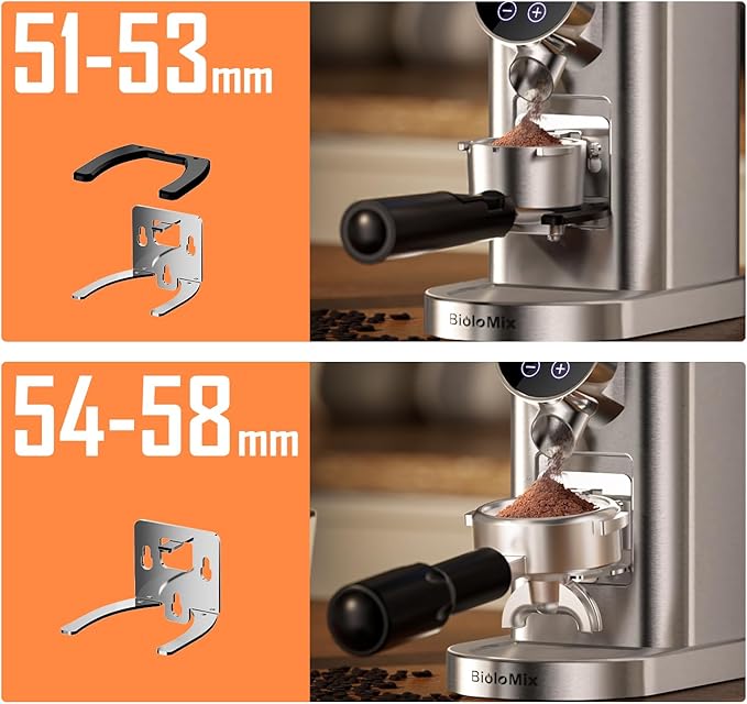 BioloMix Conical Burr Coffee Grinder Electric, Espresso Coffee Grinder with 30 Precise Settings for 1-12 Cups with LCD Screen Display (CG210)