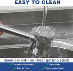 Meat Tenderizer Mallet Stainless Steel, Dual Side Meat Hammer Chicken Pounder, Heavy Duty Meat Beater for Steak and Beef, Meat Pounder Kitchen Cooking Mallet(1 PCS)