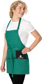 Chef Works Unisex Three Pocket Apron
