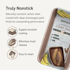 Nonstick 9x5 inch Bread Loaf Pan for Oven | PFOA & BPA Free Non Toxic Loaf Tin | Molds for Baking | Best 9 x 5 Non stick Bakeware | Nontoxic 5x9 Banana Bread Mold Pans & Tins