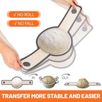 HOTEC Silicone Bread Sling for Dutch Oven - 2 Pack Non-Stick Baking Mat with Long Handle Easy to Transfer Sourdough Bread, Reusable Heat Resistant to 500°F/260°C Dutch Oven Liners Baking Supplies