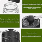 Mini Manual Coffee Grinder with 40 Adjustable Settings, Portable Hand Coffee Bean Mill with 30g Capacity, Compact Conical Burr Grinder for Espresso, Pour Over, French Press, Travel/Camping/Office