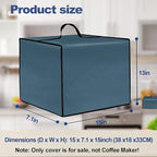 Coffee Maker Dust Cover for Ninja Pod & Grounds Specialty Single-Serve Coffee Maker PB051/PB051GB/PB051SG/PB051ST, Heavy Duty Waterproof Coffee Machine Protective Cover Case (Lake Blue)