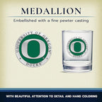 Heritage Pewter Oregon Double Old Fashion | Double Rocks Glass 14 OZ for Liquor | Expertly Crafted Pewter Glass