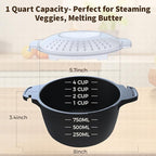 Professional 3 Piece Set Micro Cookware, Microwave Veggie Steamer, Microwave Rice Cooker as Steamer, Mix, Server and Storage Food Bowl BPA Free, Dishwasher Safe, Nestable Storage, Size-1QT, 2QT, 3QT