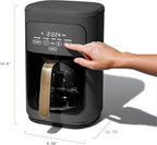 Beautiful Coffee Maker, 14-Cup, Touch-Activated Display, Programmable, Automatic Shut-Off, 1200W, Keep Warm, 24h Timer (Oyster Grey)